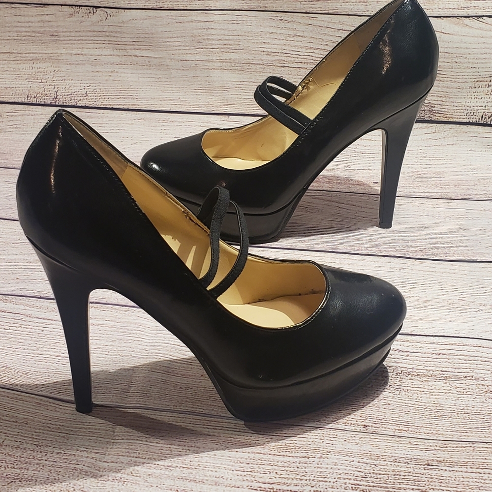 Guess Black Platform Heels